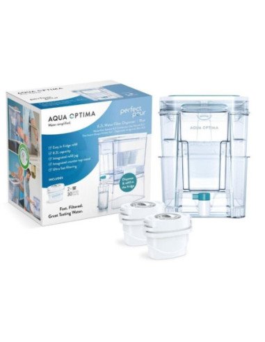Depósito de agua filtrada aqua optima wd1000/ 8.2l/ incluye 2 filtros