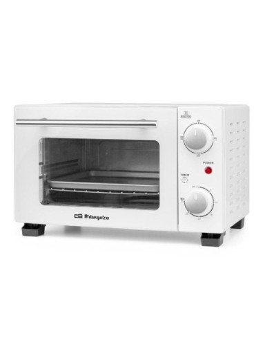 Horno de sobremesa orbegozo ho 975/ 800w/ capacidad 10l/ blanco