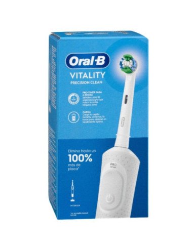 Cepillo dental braun oral-b vitality pro precision clean/ blanco