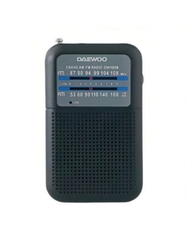 Radio portátil daewoo dw1008/ negra