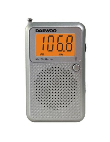 Radio portátil daewoo dw1115/ gris