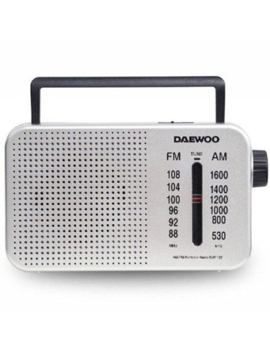 Radio portátil daewoo dw1122/ plata