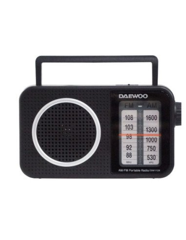 Radio portátil daewoo dw1124/ negra