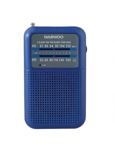 Radio portátil daewoo dw1008/ azul