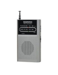 Radio portátil daewoo dw1027/ plata