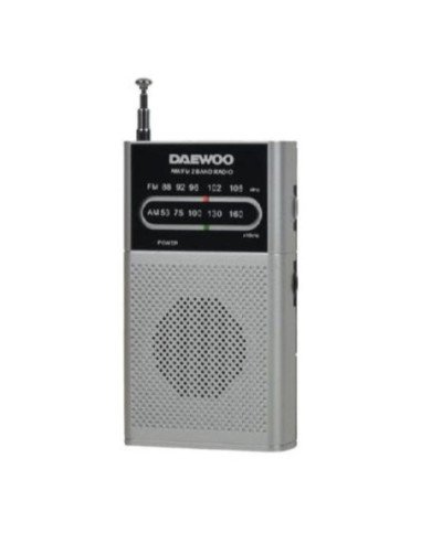 Radio portátil daewoo dw1027/ plata