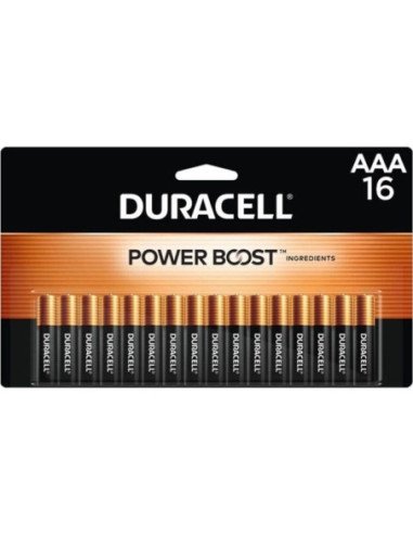 Pack de 16 pilas aaa duracell plus power boost dpblr3b16/ 1.5v/ alcalinas