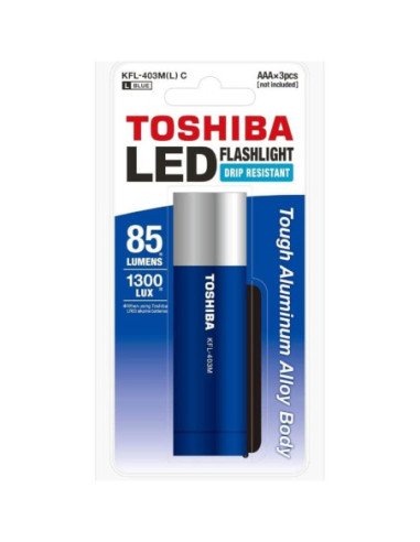 Linterna toshiba kfl-403m/ 85 lúmenes/ 3 pilas *aaa/ azul