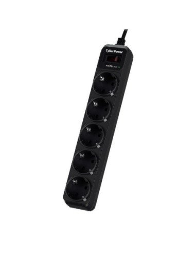 Regleta con interruptor cyberpower b0520sc0-de/ 5 tomas de corriente/ cable 1.8m/ negra