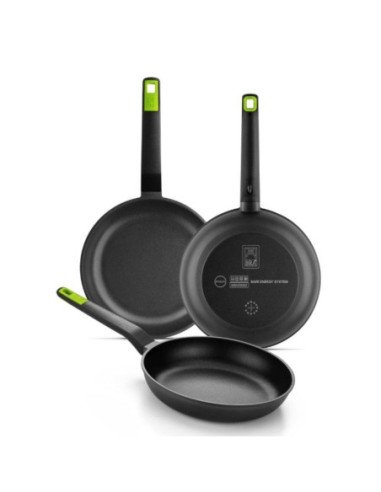 Pack 3 sartenes bra gastro a841202/20cm/24cm/28cm/ apta para inducción