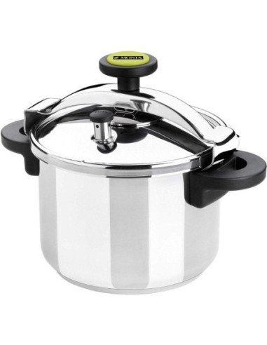 Olla a presión monix m530004/24cm/ 10l/ acero inoxidable/ apta para inducción