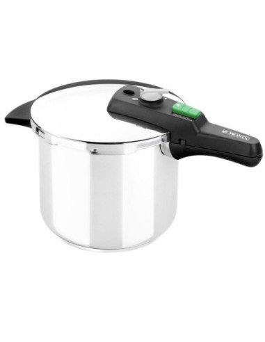 Olla a presión monix quick/22cm/ 6l/ acero inoxidable